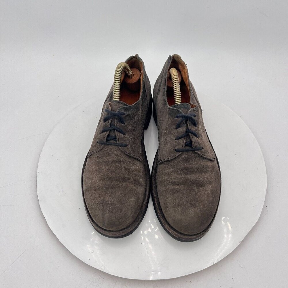 Fiorentini Baker Women Size 5 EU 35 Brown Suede Plain Toe Derby Casual Shoe